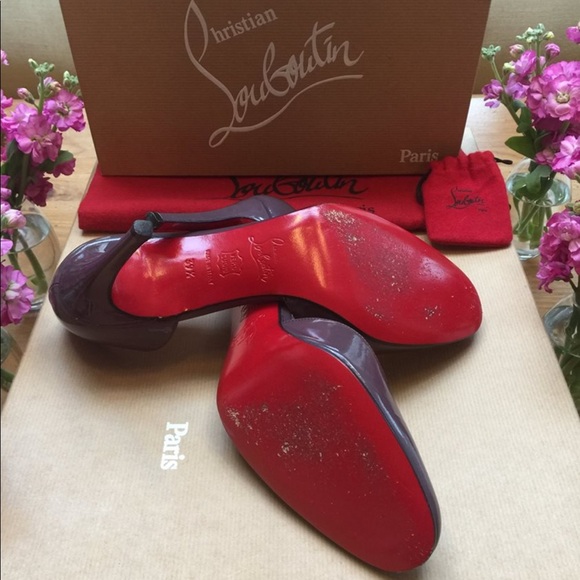 Christian Louboutin purple patent pumps - Picture 4 of 4
